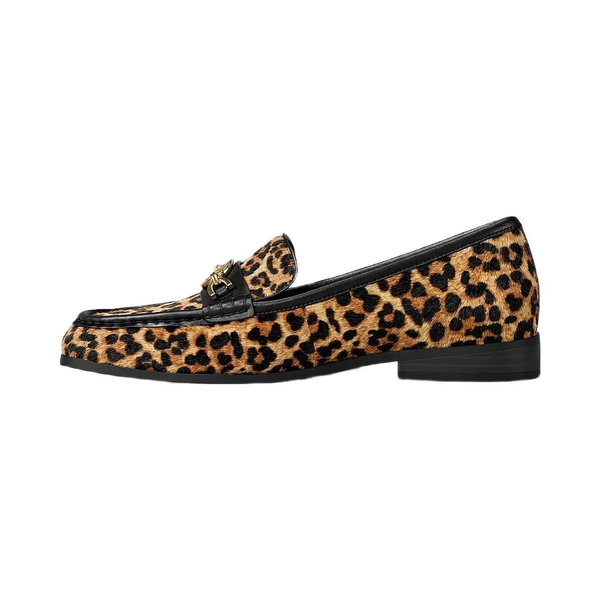 Michael Kors Kacey Leopard Print Calf Hair Loafer Dk Camel Mlt - HypeFly India View 3