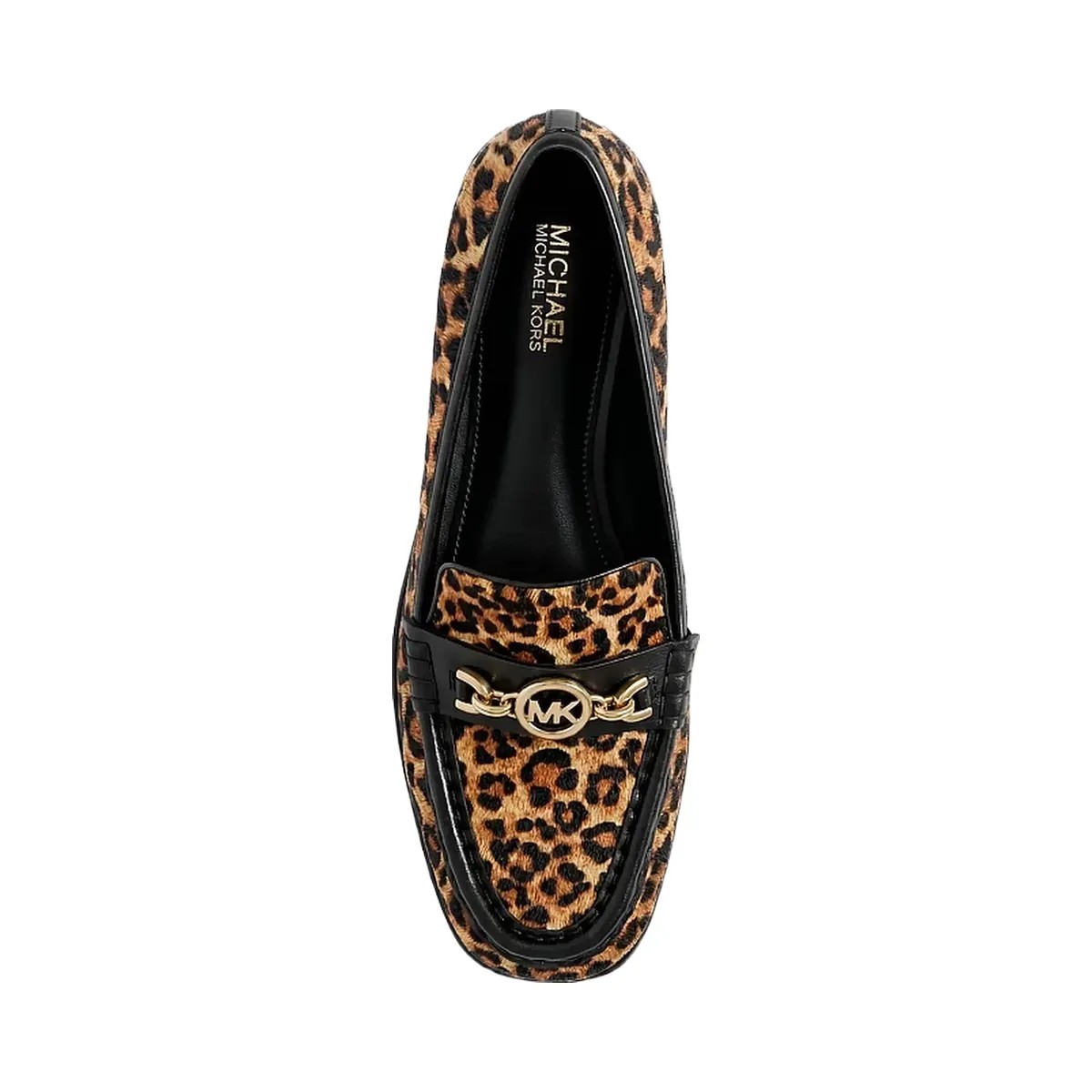 Michael Kors Kacey Leopard Print Calf Hair Loafer Dk Camel Mlt - HypeFly India View 5