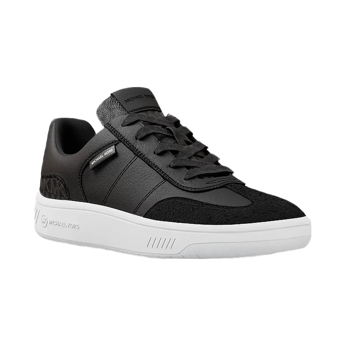 Michael Kors Kai Mixed-Media Sneaker Black - HypeFly India View 1