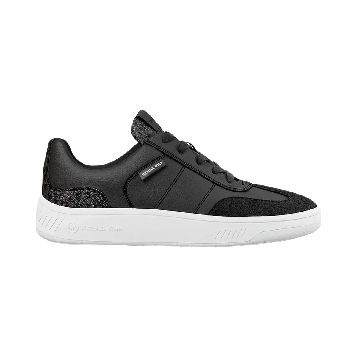 Michael Kors Kai Mixed-Media Sneaker Black - HypeFly India View 2