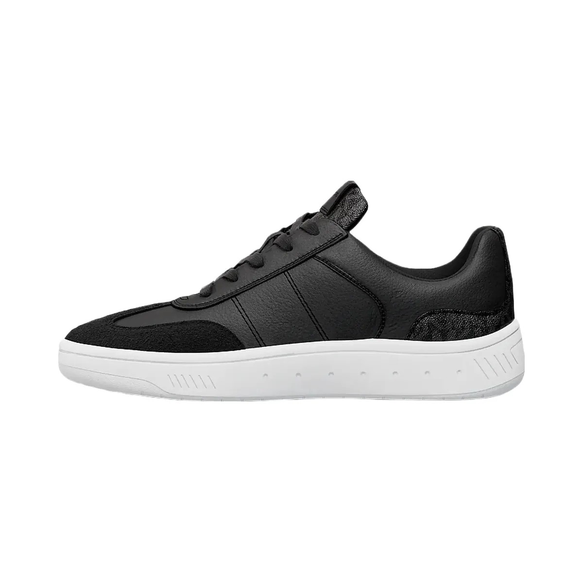 Michael Kors Kai Mixed-Media Sneaker Black - HypeFly India View 3