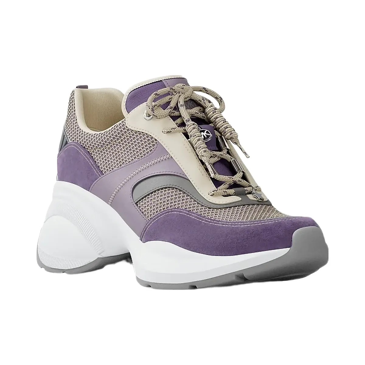 Michael Kors Kaia Mixed-Media Trainer Orchd Hz Mlt - HypeFly India View 1