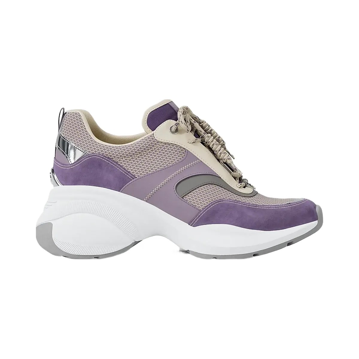Michael Kors Kaia Mixed-Media Trainer Orchd Hz Mlt - HypeFly India View 2