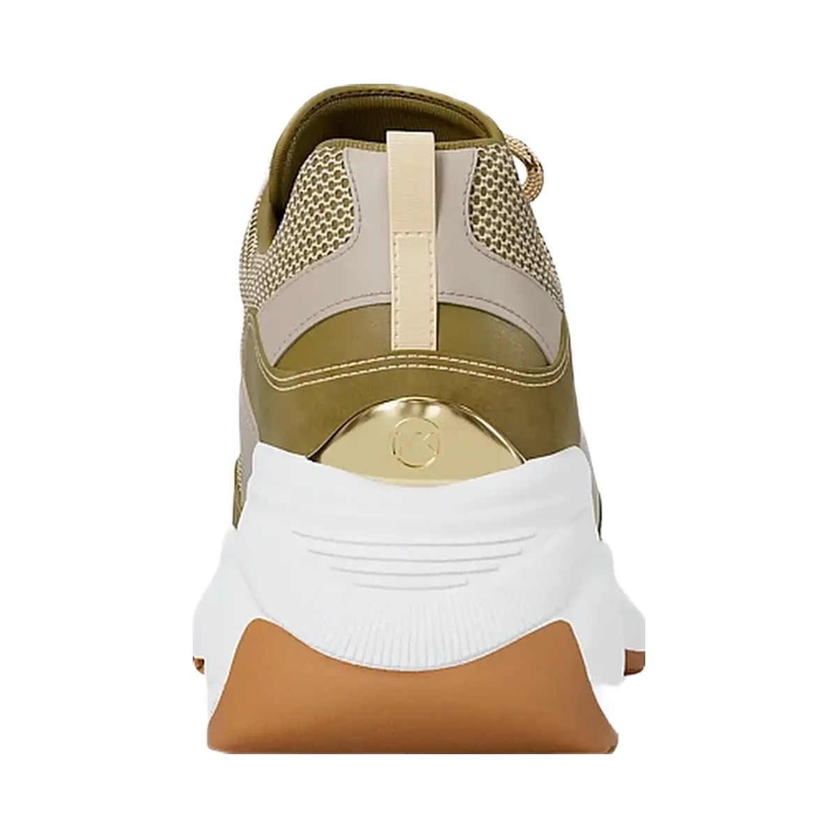 Michael Kors Kaia Mixed-Media Trainer Oregano Mlt - HypeFly India View 4
