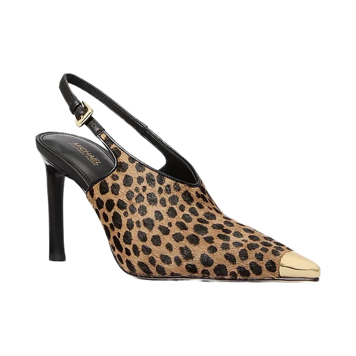 Michael Kors Kasia Cheetah Print Calf Hair Slingback Pump Husk Multi - HypeFly India View 1