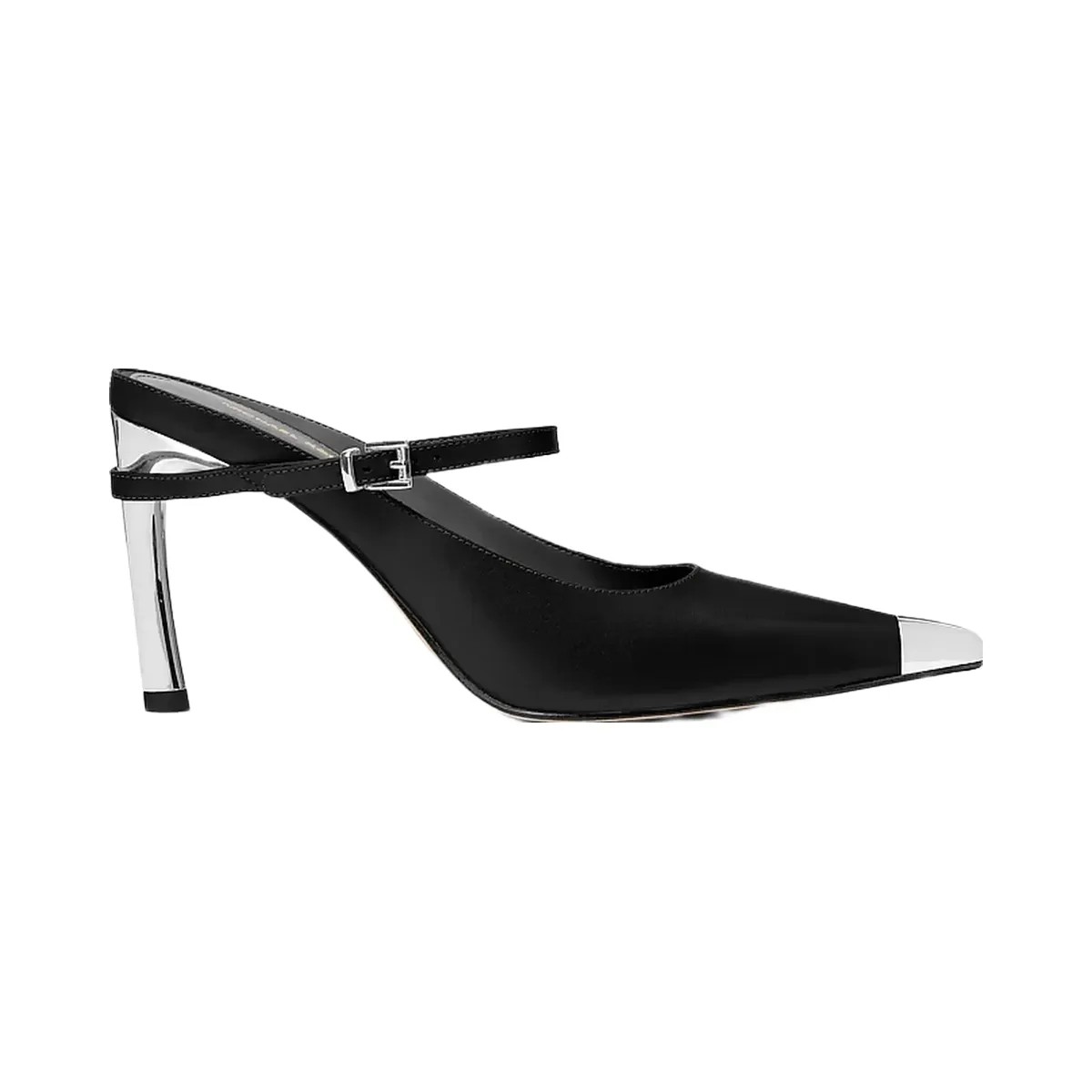 Michael Kors Kasia Leather High Mule Pump Black - HypeFly India View 2
