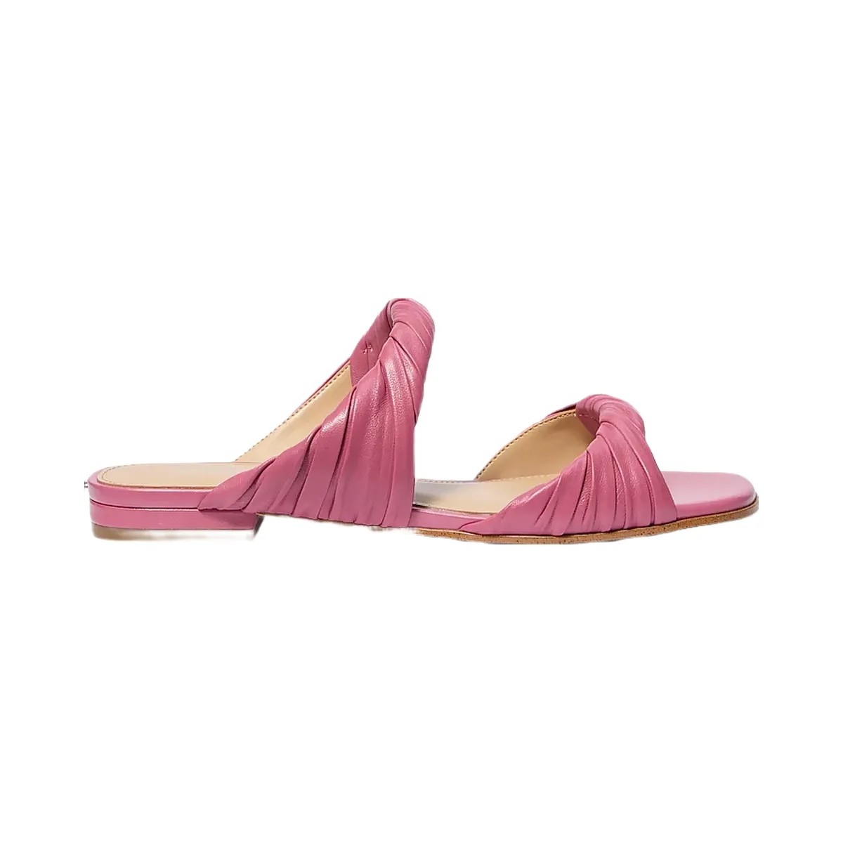 Michael Kors Kiana Leather Sandal Rosewood - HypeFly India View 2