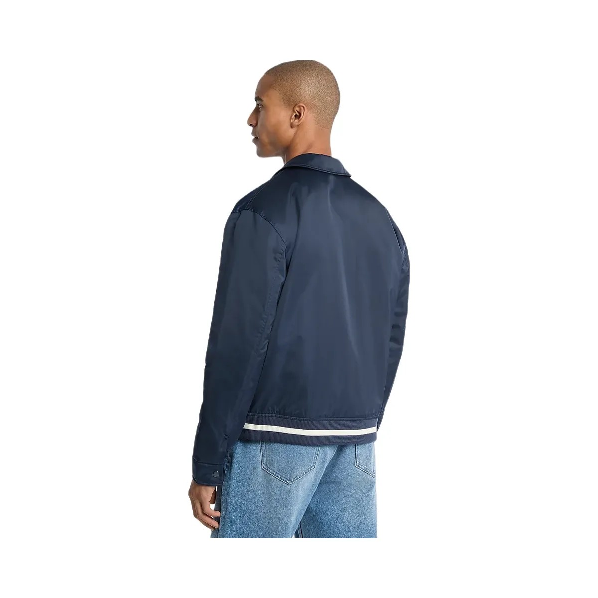 Michael Kors KORS Matte Satin Varsity Jacket Midnight - HypeFly India View 2