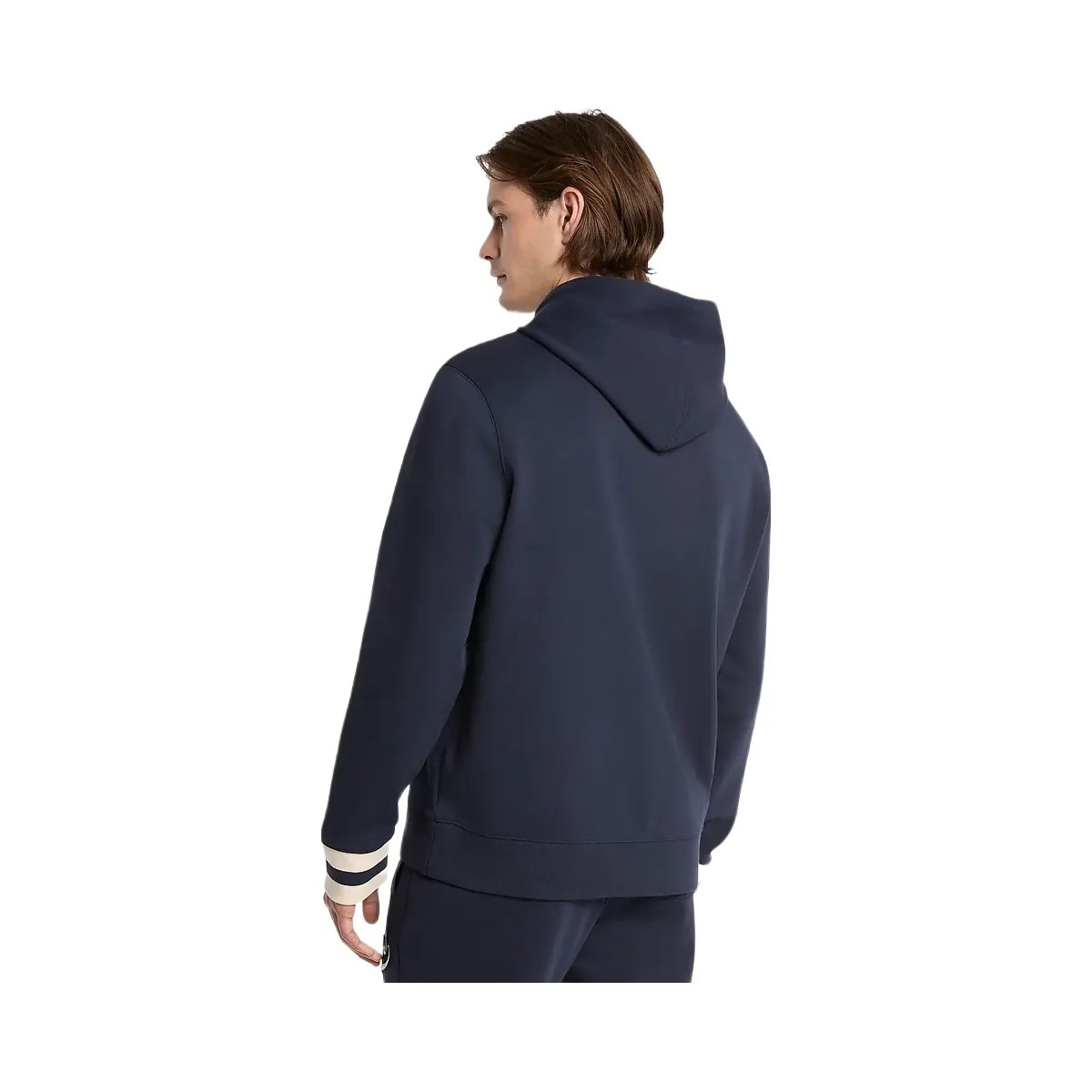 Michael Kors KORS Varsity Knit Cotton Blend Hoodie Midnight - HypeFly India View 2