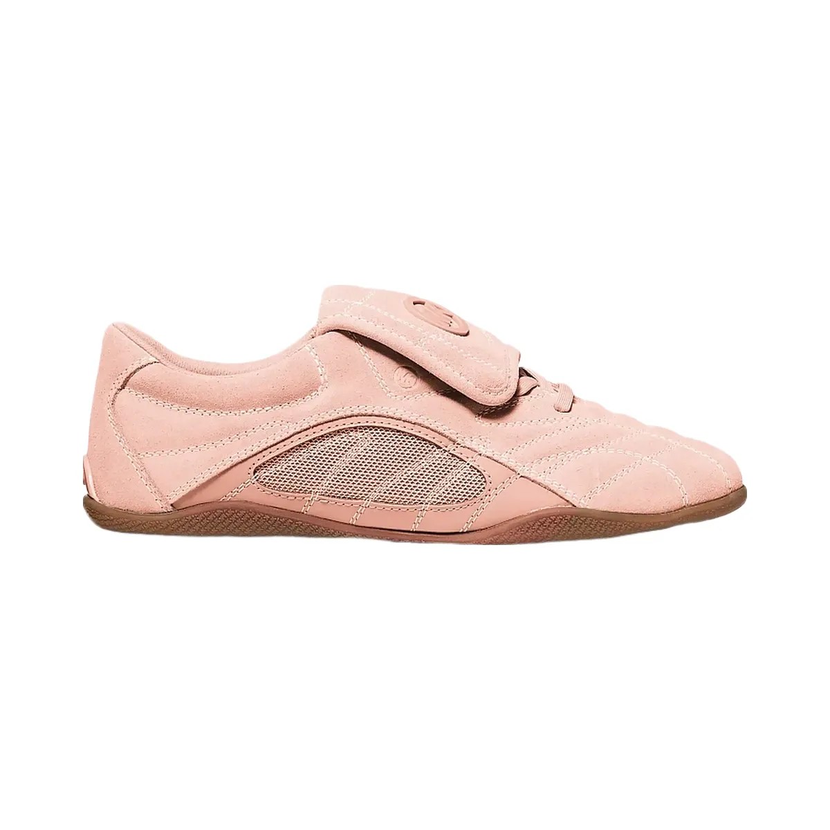 Michael Kors Kyler Suede and Mesh Trainer Soft Pink - HypeFly India View 2