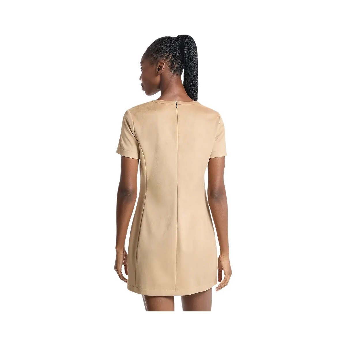Michael Kors Lace-Up Mini Dress Khaki - HypeFly India View 2