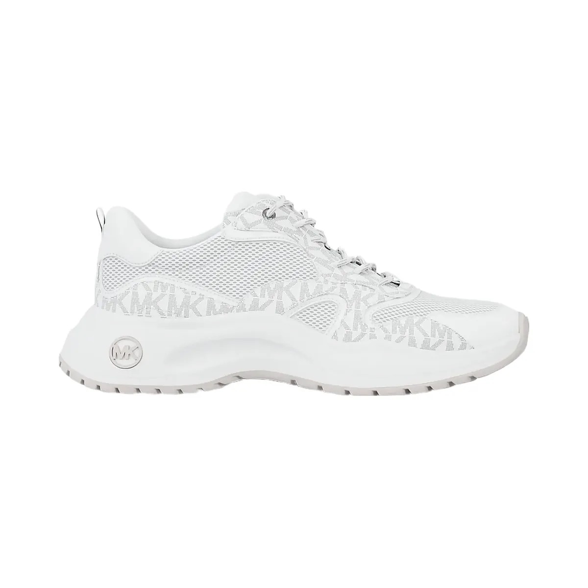Michael Kors Levie Mixed-Media Trainer Optic White - HypeFly India View 2