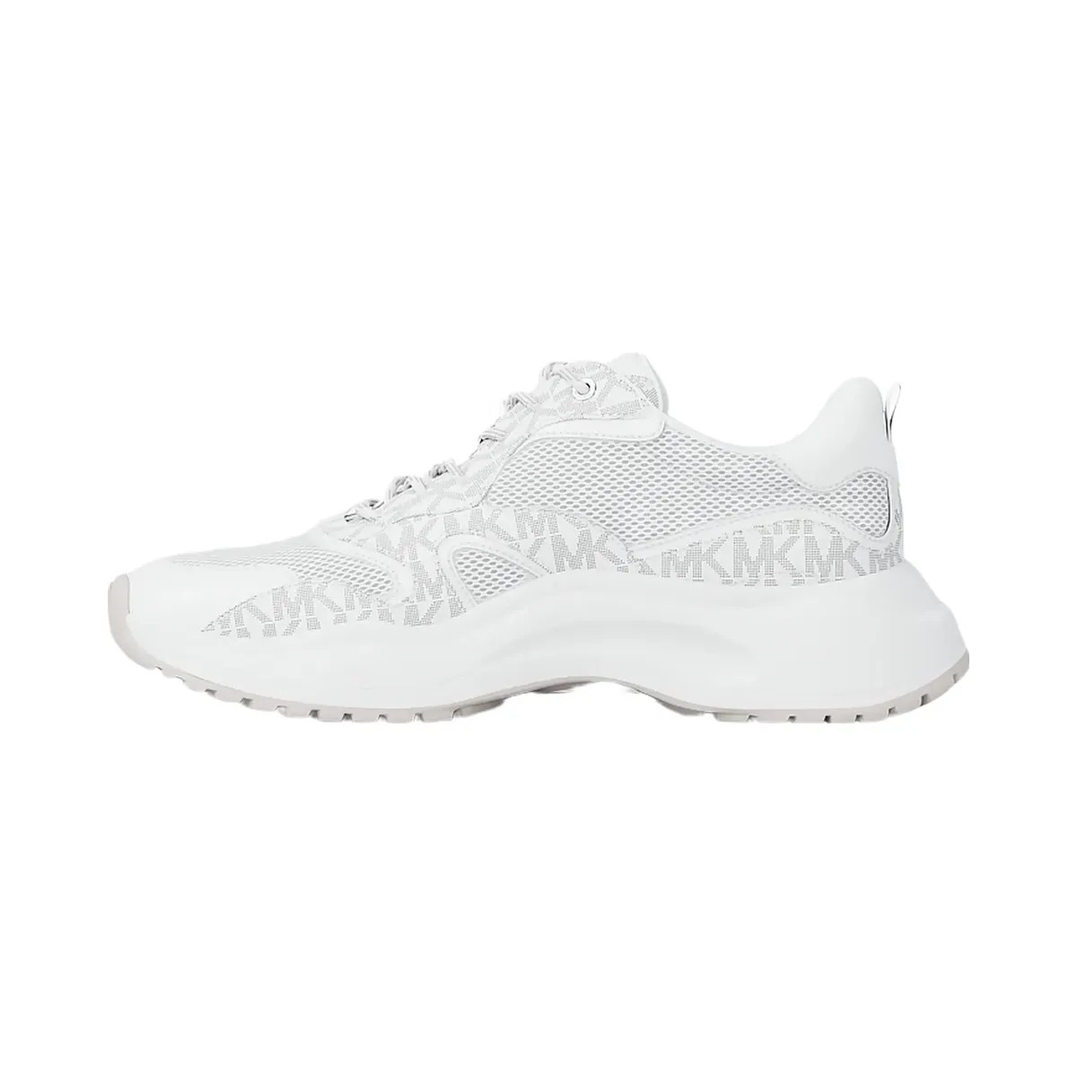 Michael Kors Levie Mixed-Media Trainer Optic White - HypeFly India View 3