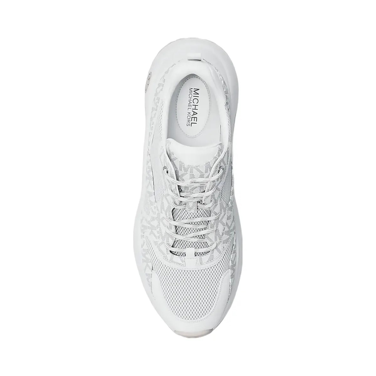 Michael Kors Levie Mixed-Media Trainer Optic White - HypeFly India View 5