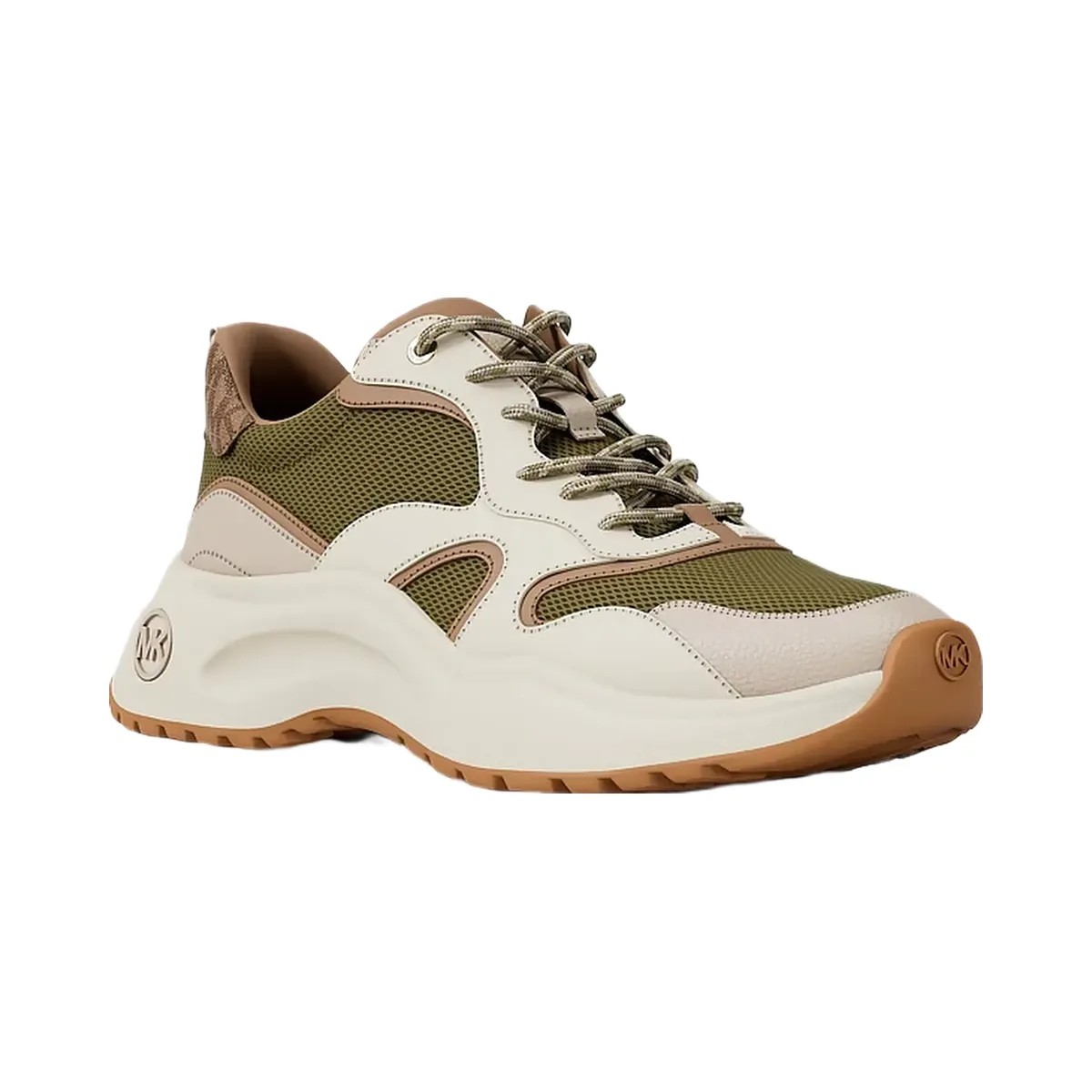 Michael Kors Levie Mixed-Media Trainer Oregano Mlt - HypeFly India View 1