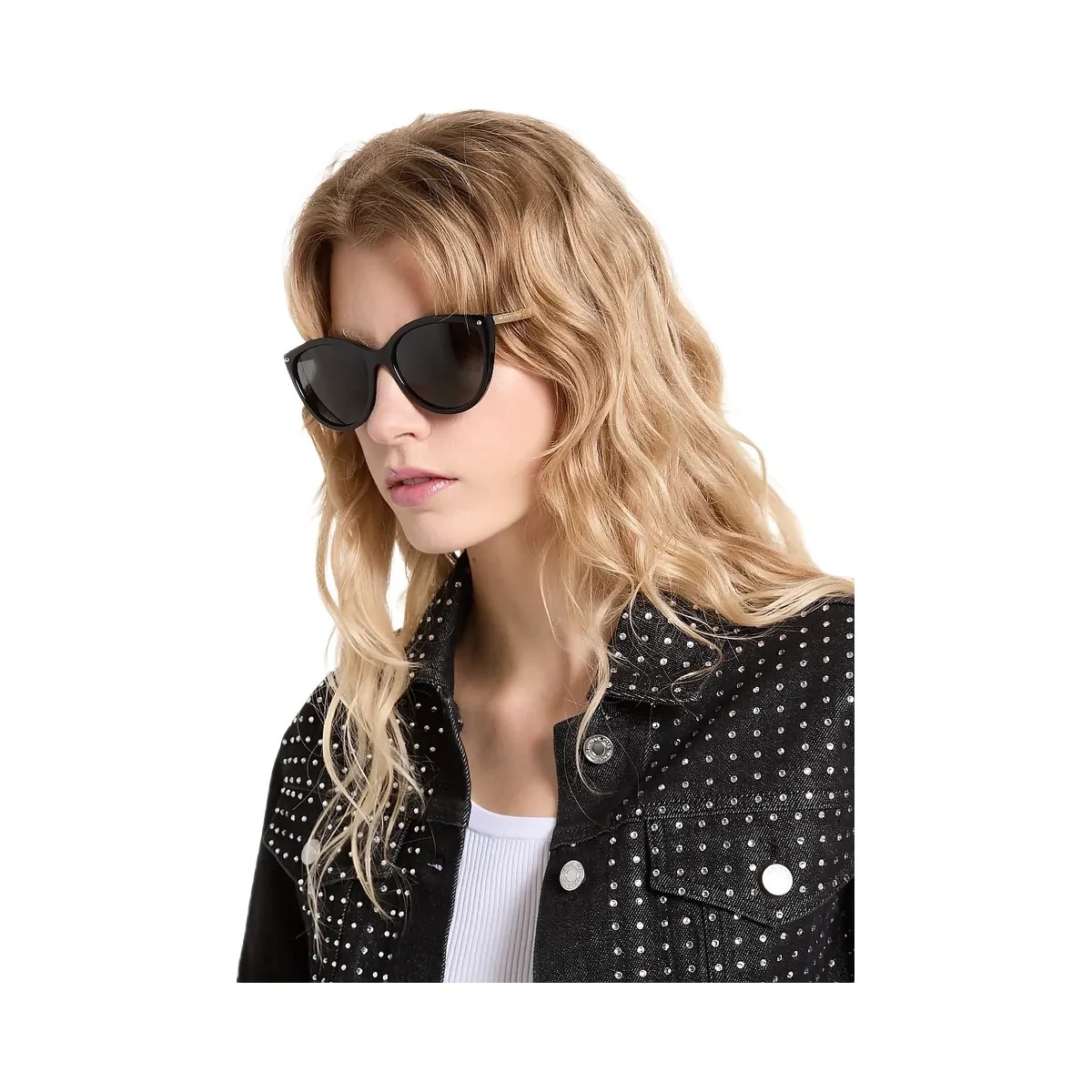 Michael Kors Lima Sunglasses Black - HypeFly India View 3