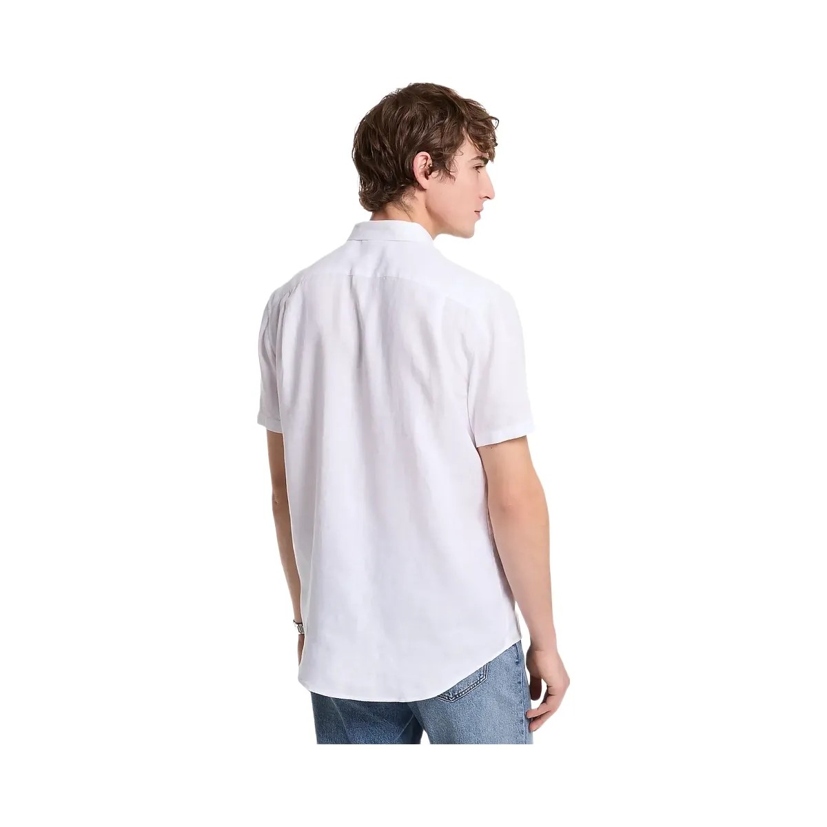 Michael Kors Linen Shirt White - HypeFly India View 2