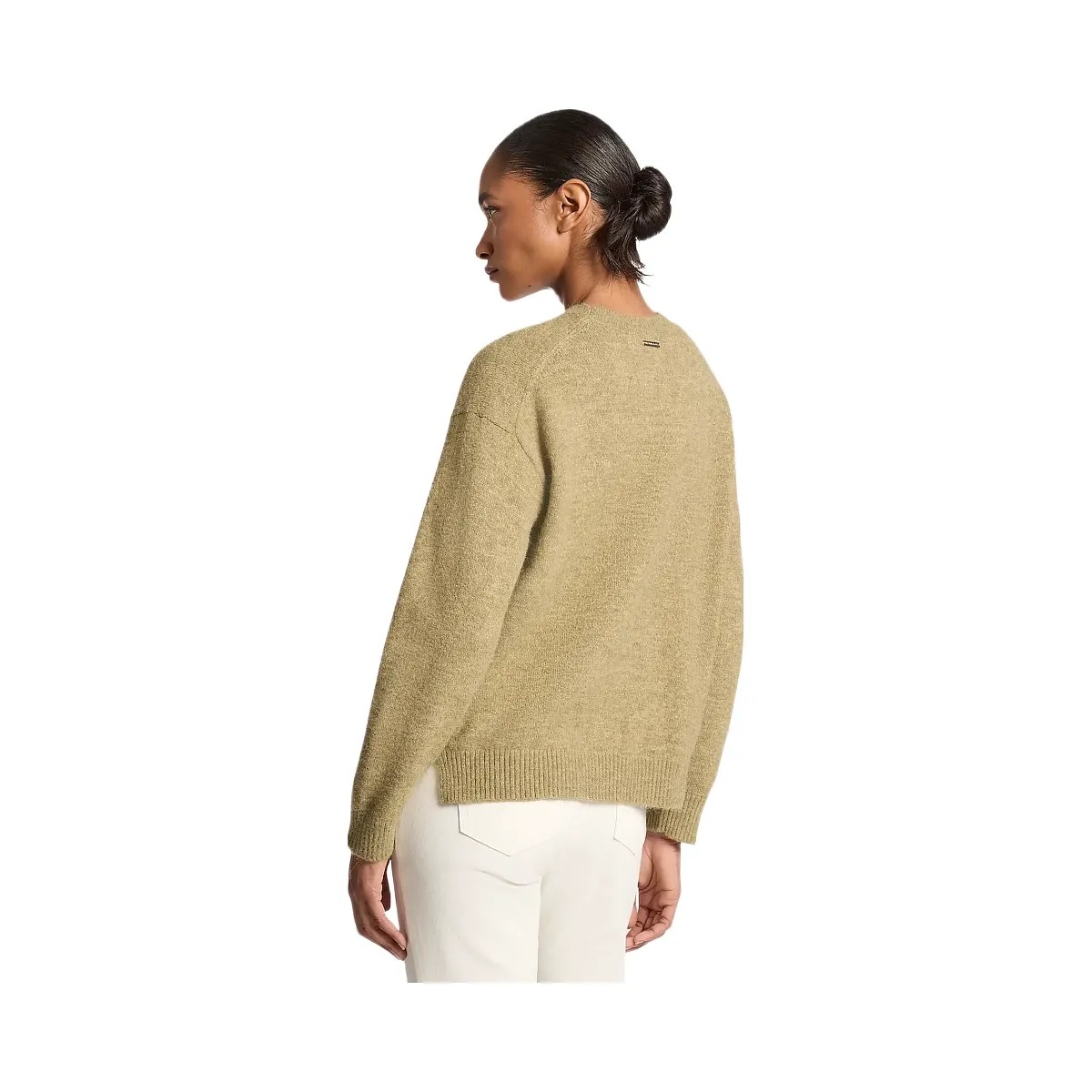 Michael Kors Logo Appliqué Knit Sweater Oregano - HypeFly India View 2