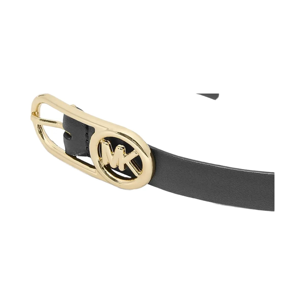 Michael Kors Logo Buckle Leather Belt Black - HypeFly India View 2