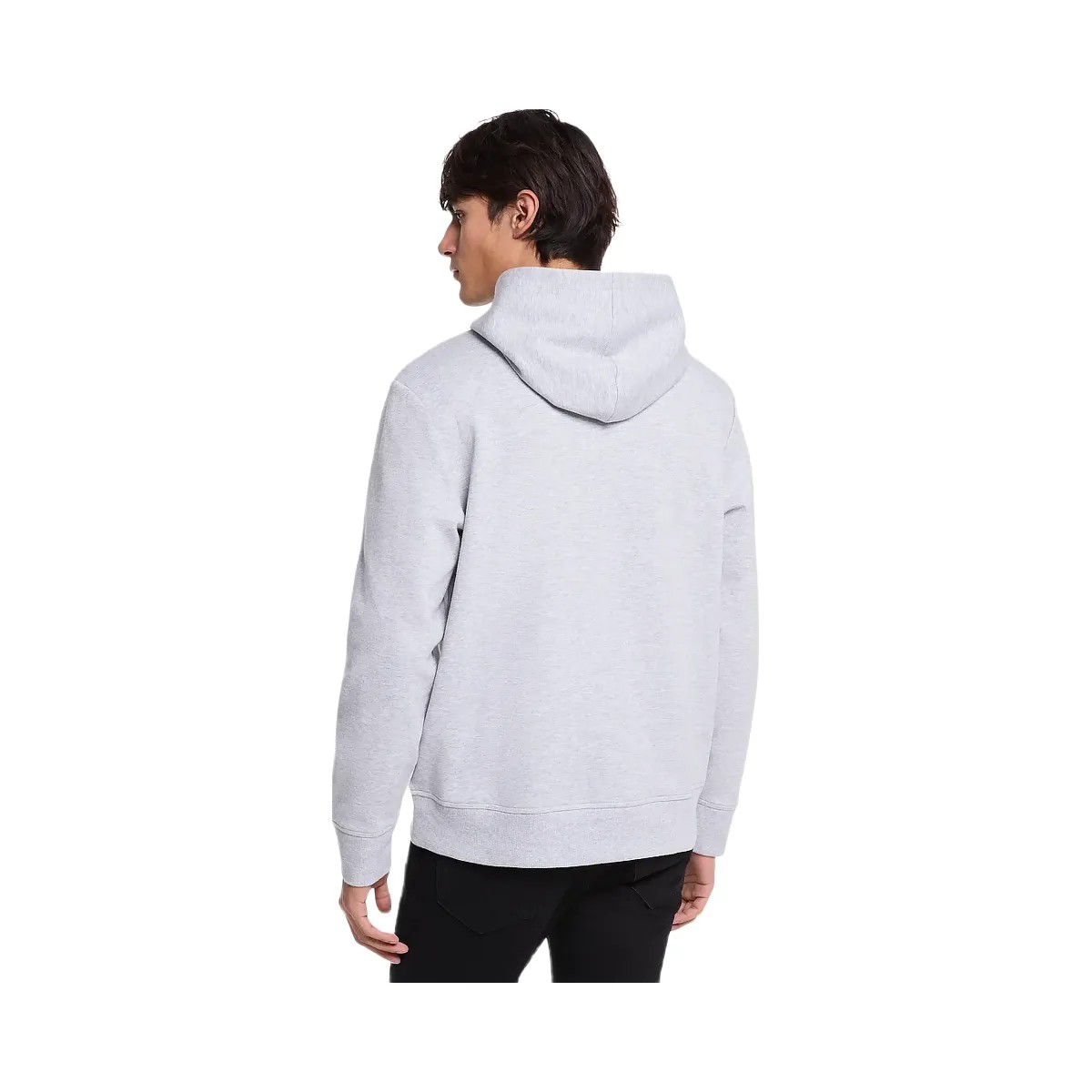 Michael Kors Logo Cotton Blend Hoodie Heather Grey - HypeFly India View 2