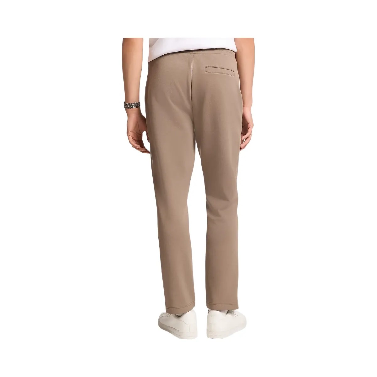 Michael Kors Logo Cotton Blend Joggers Mushroom - HypeFly India View 2