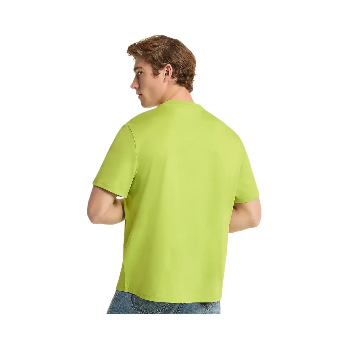 Michael Kors Logo Cotton Jersey T-Shirt Lime - HypeFly India View 2
