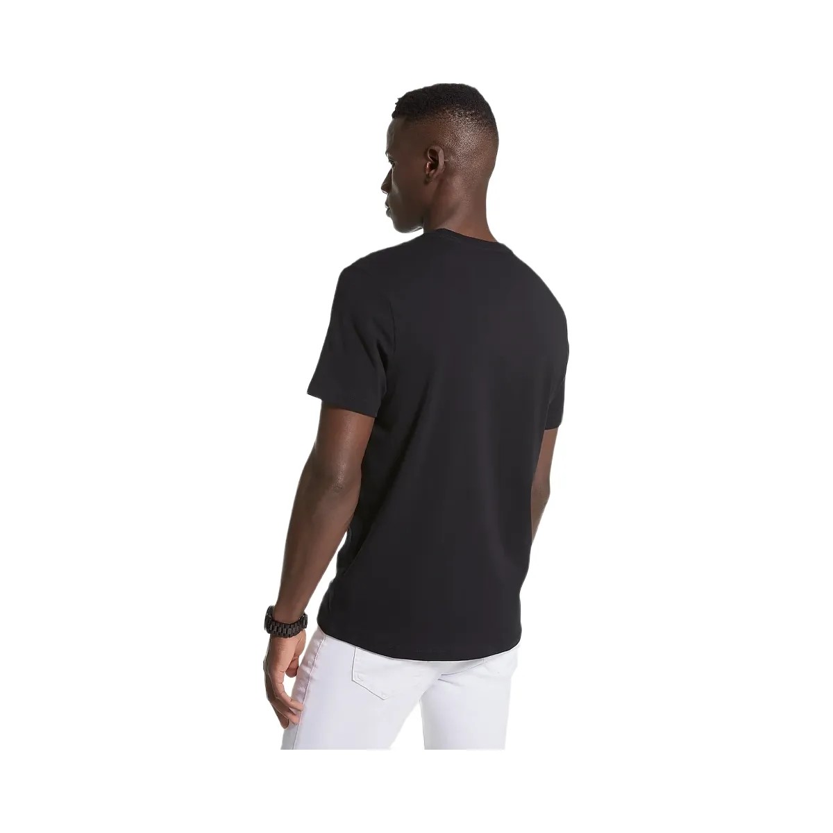 Michael Kors Logo Cotton T-shirt Black - HypeFly India View 2