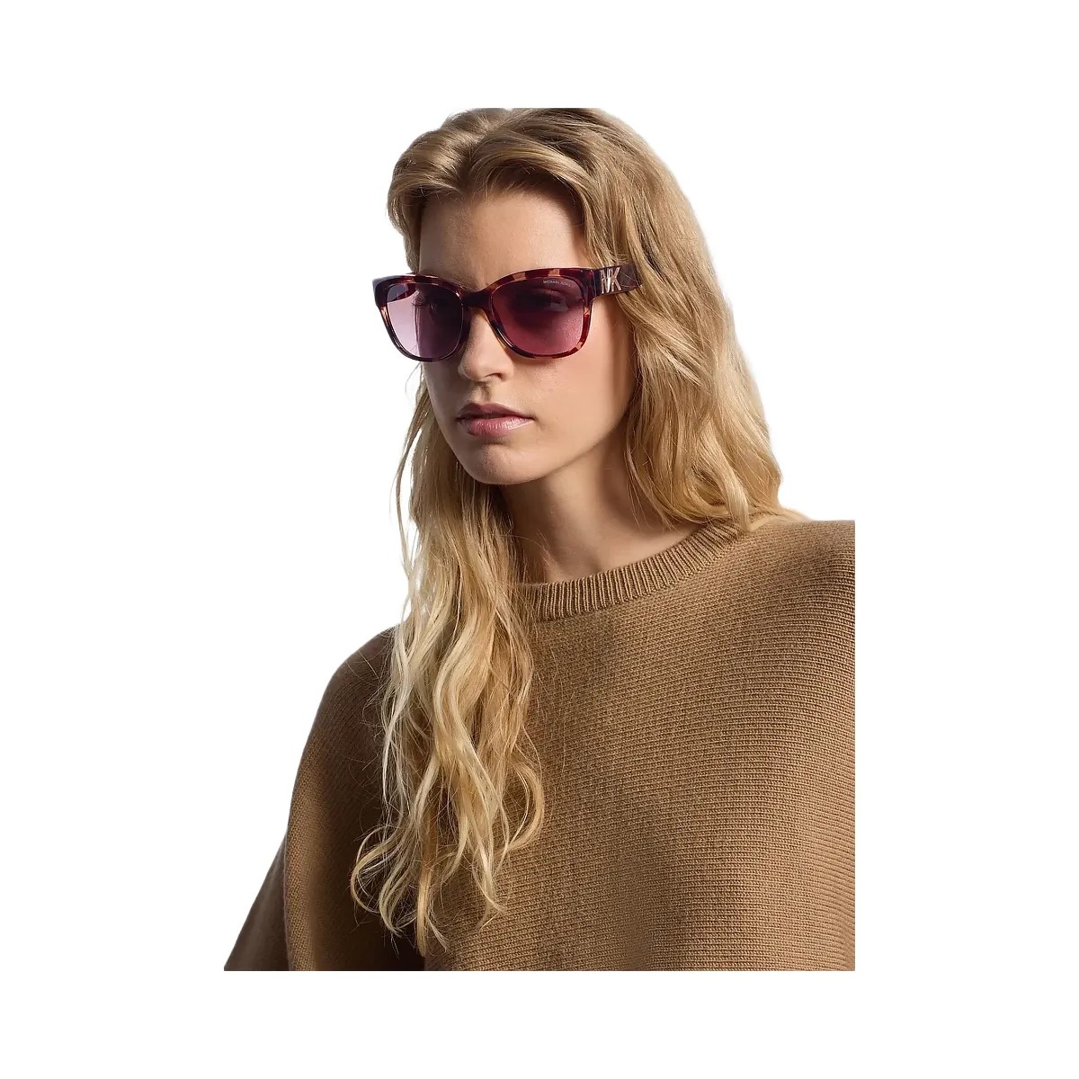 Michael Kors Lucky Bay Sunglasses Rose Gold/Pink Tortoise - HypeFly India View 3