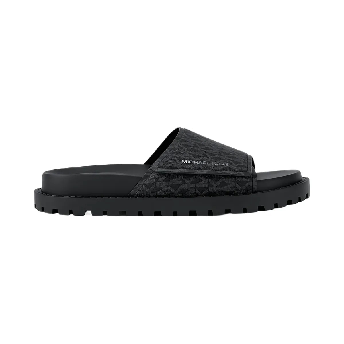 Michael Kors Luka Signature Logo Slide Sandal Black - HypeFly India View 2