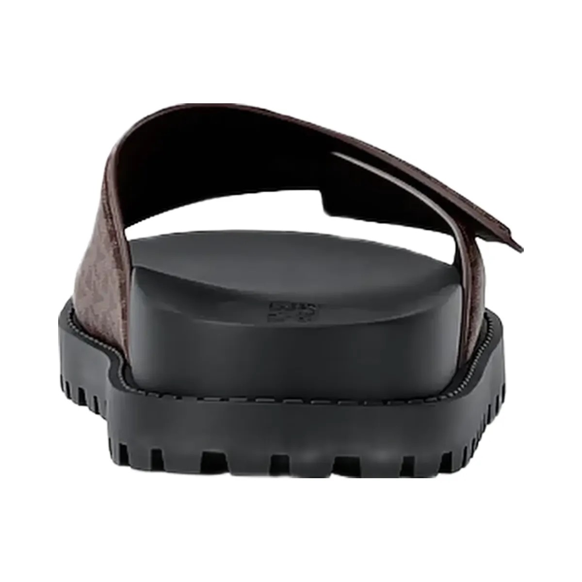 Michael Kors Luka Signature Logo Slide Sandal Brown - HypeFly India View 4
