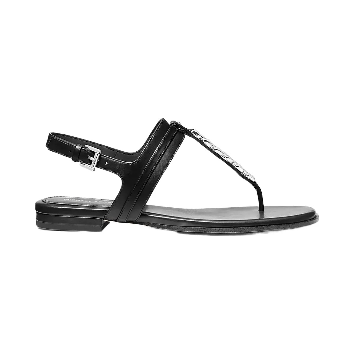Michael Kors Marcia Embellished Leather Sandal Black - HypeFly India View 2