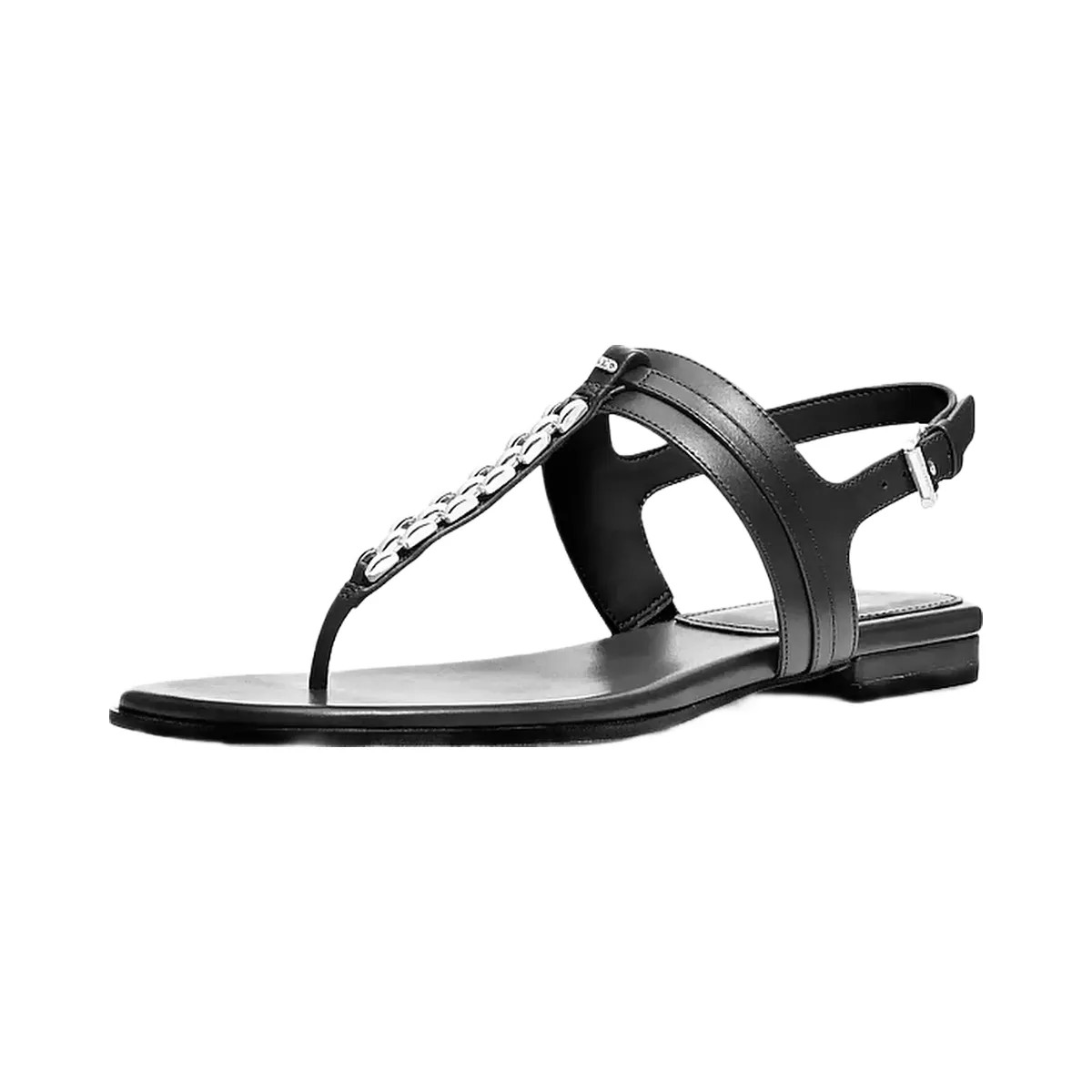 Michael Kors Marcia Embellished Leather Sandal Black - HypeFly India View 4