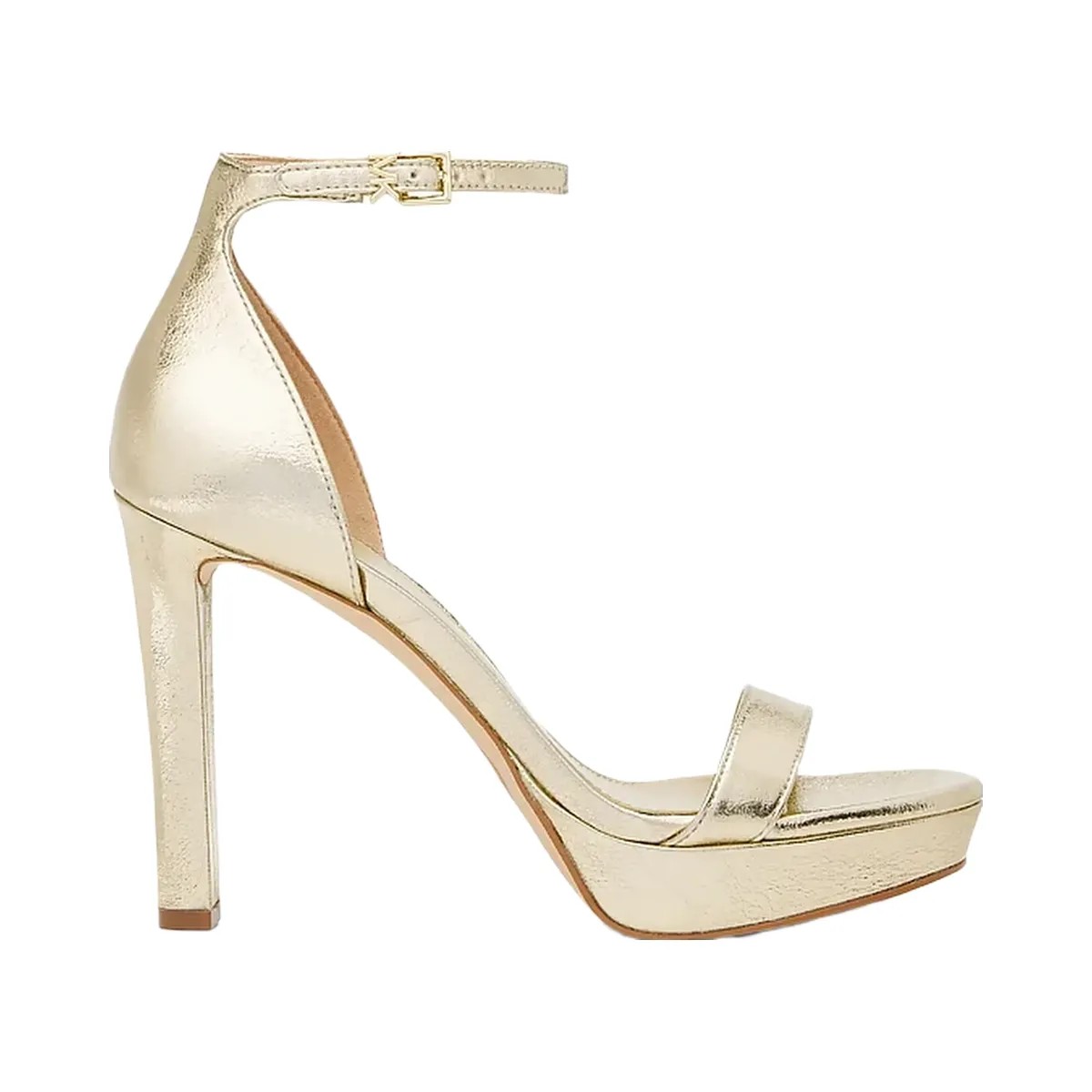 Michael Kors Margot Metallic Platform Sandal Pale Gold - HypeFly India View 2