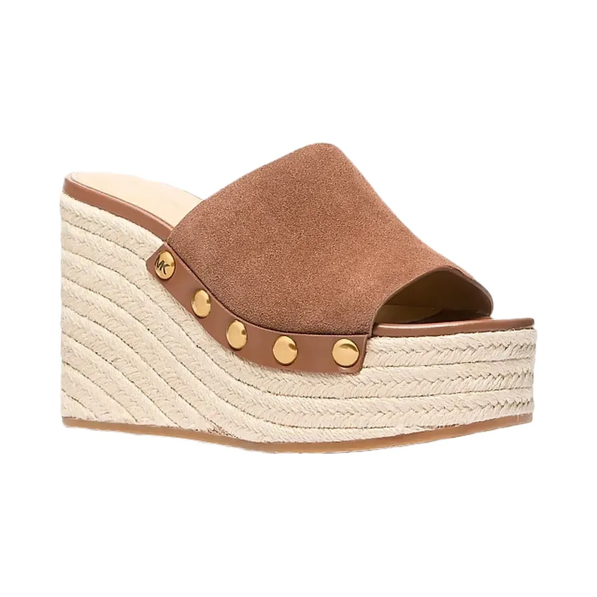 Michael Kors Mayes Suede Wedge Sandal Luggage - HypeFly India View 1