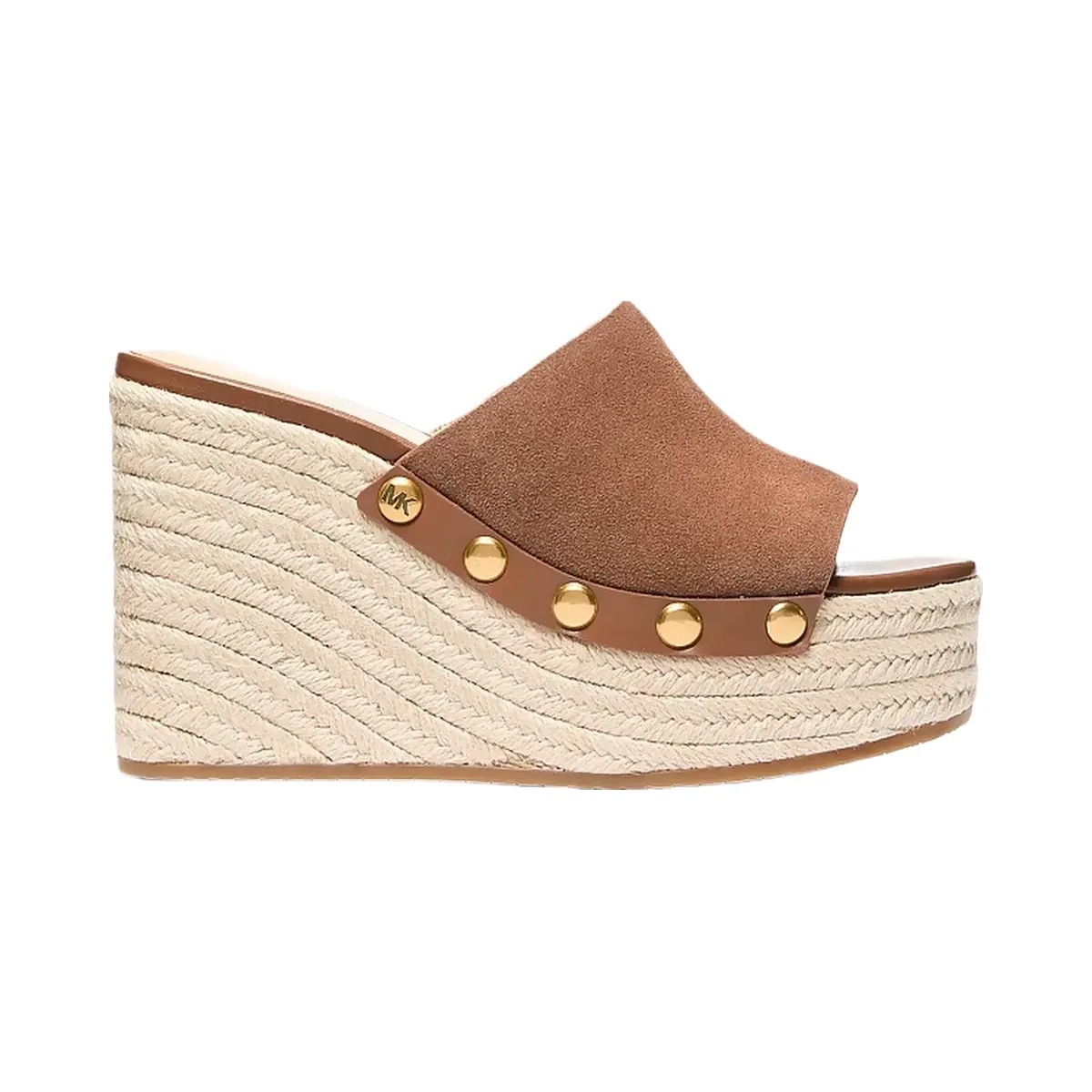Michael Kors Mayes Suede Wedge Sandal Luggage - HypeFly India View 2