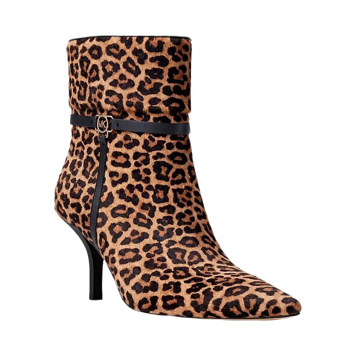 Michael Kors Nalia Leopard Print Calf Hair Boot Dk Camel Mlt - HypeFly India View 1