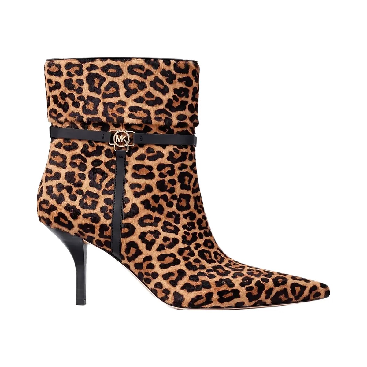 Michael Kors Nalia Leopard Print Calf Hair Boot Dk Camel Mlt - HypeFly India View 2