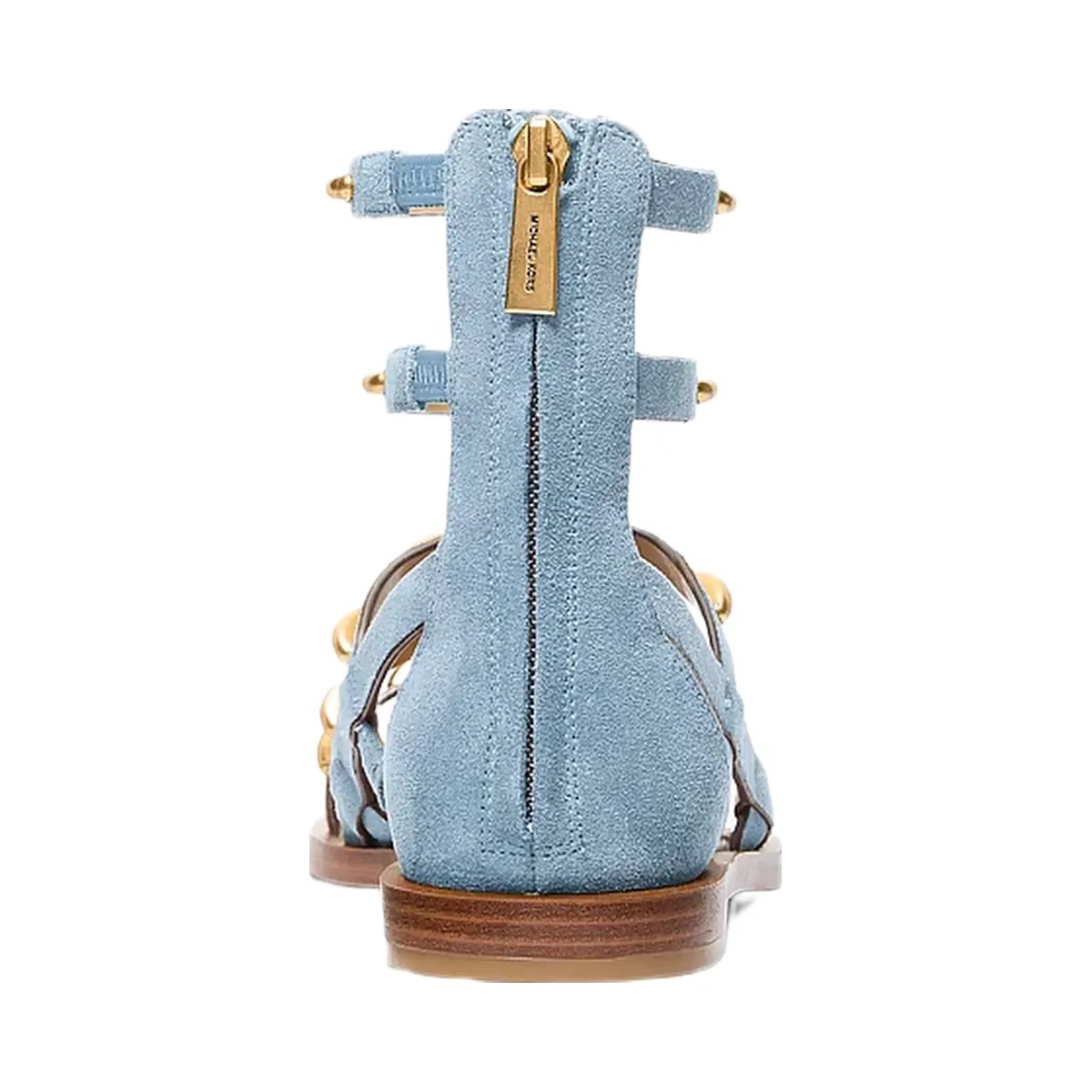 Michael Kors Noa Studded Suede Gladiator Sandal Chambray - HypeFly India View 3