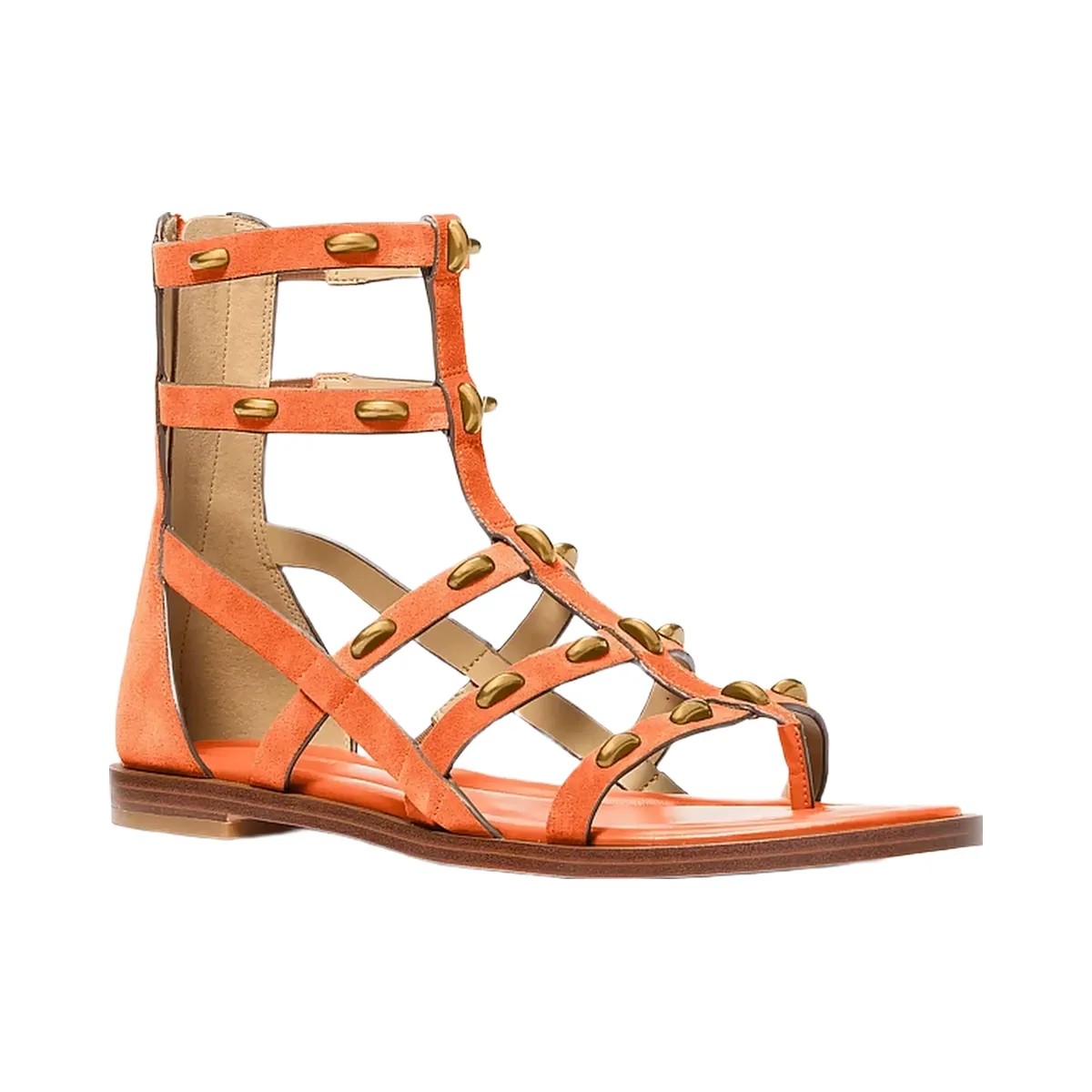 Michael Kors Noa Studded Suede Gladiator Sandal Mimosa - HypeFly India View 1