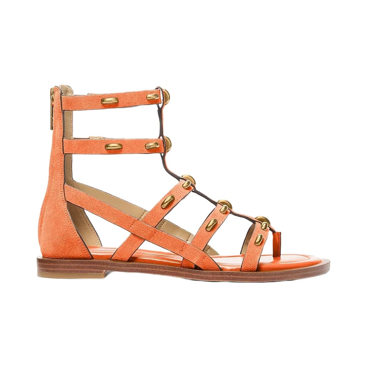 Michael Kors Noa Studded Suede Gladiator Sandal Mimosa - HypeFly India View 2