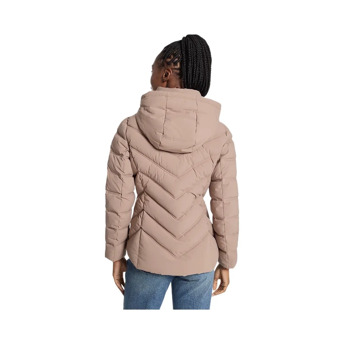 Michael Kors Packable Quilted Puffer Jacket Taupe - HypeFly India View 2