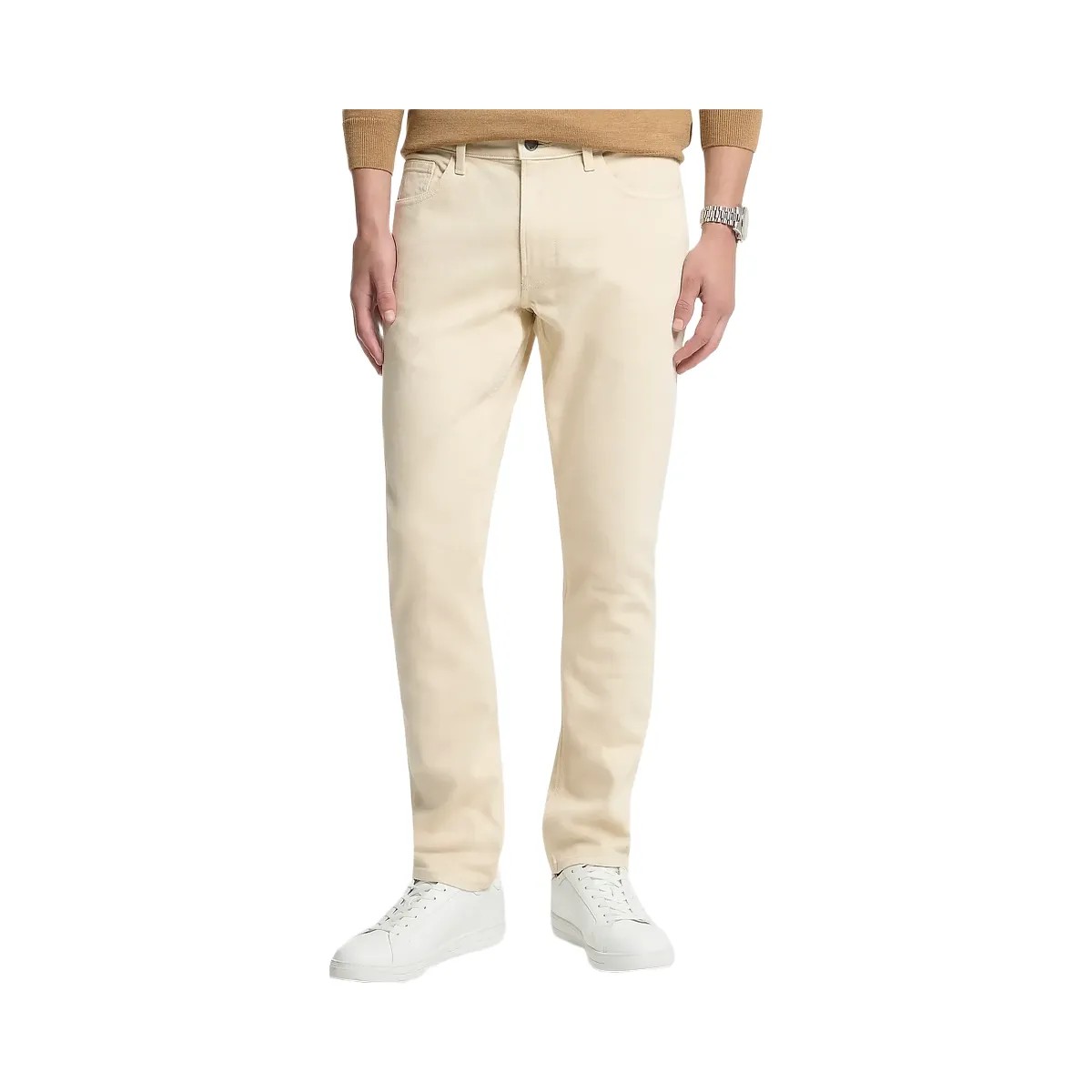 Michael Kors Parker Slim-Fit Stretch Denim Jeans Bone - HypeFly India View 1