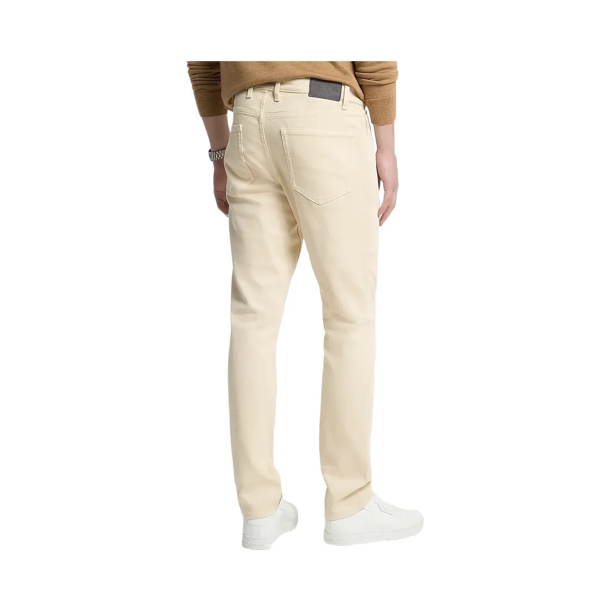 Michael Kors Parker Slim-Fit Stretch Denim Jeans Bone - HypeFly India View 2