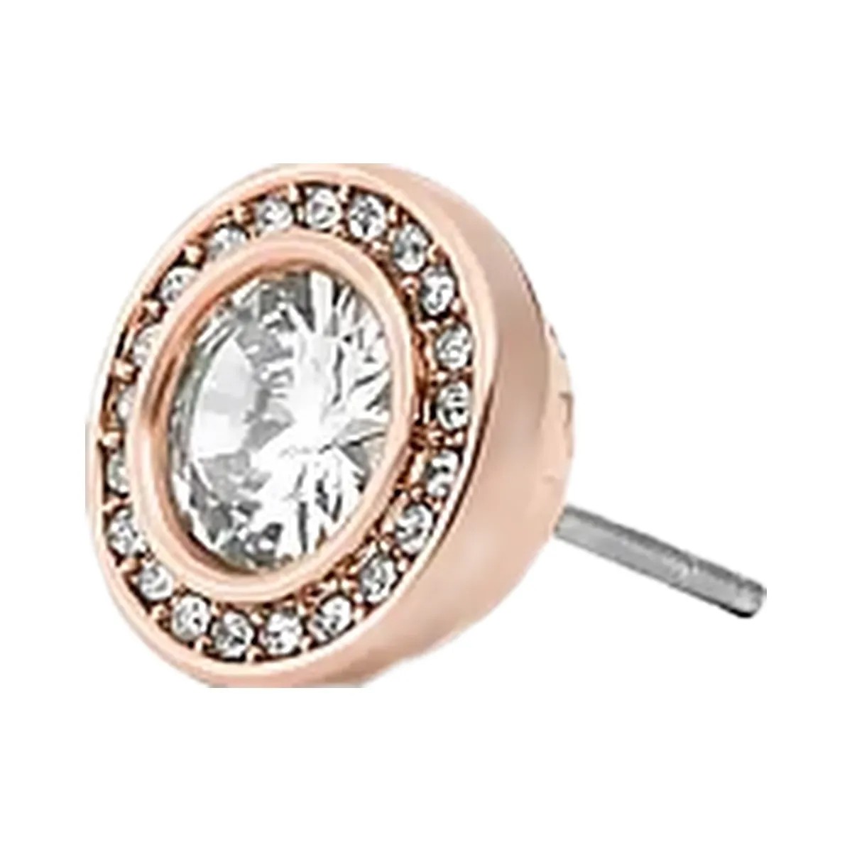 Michael Kors Pavé Halo Stud Earrings Rose Gold - HypeFly India View 1