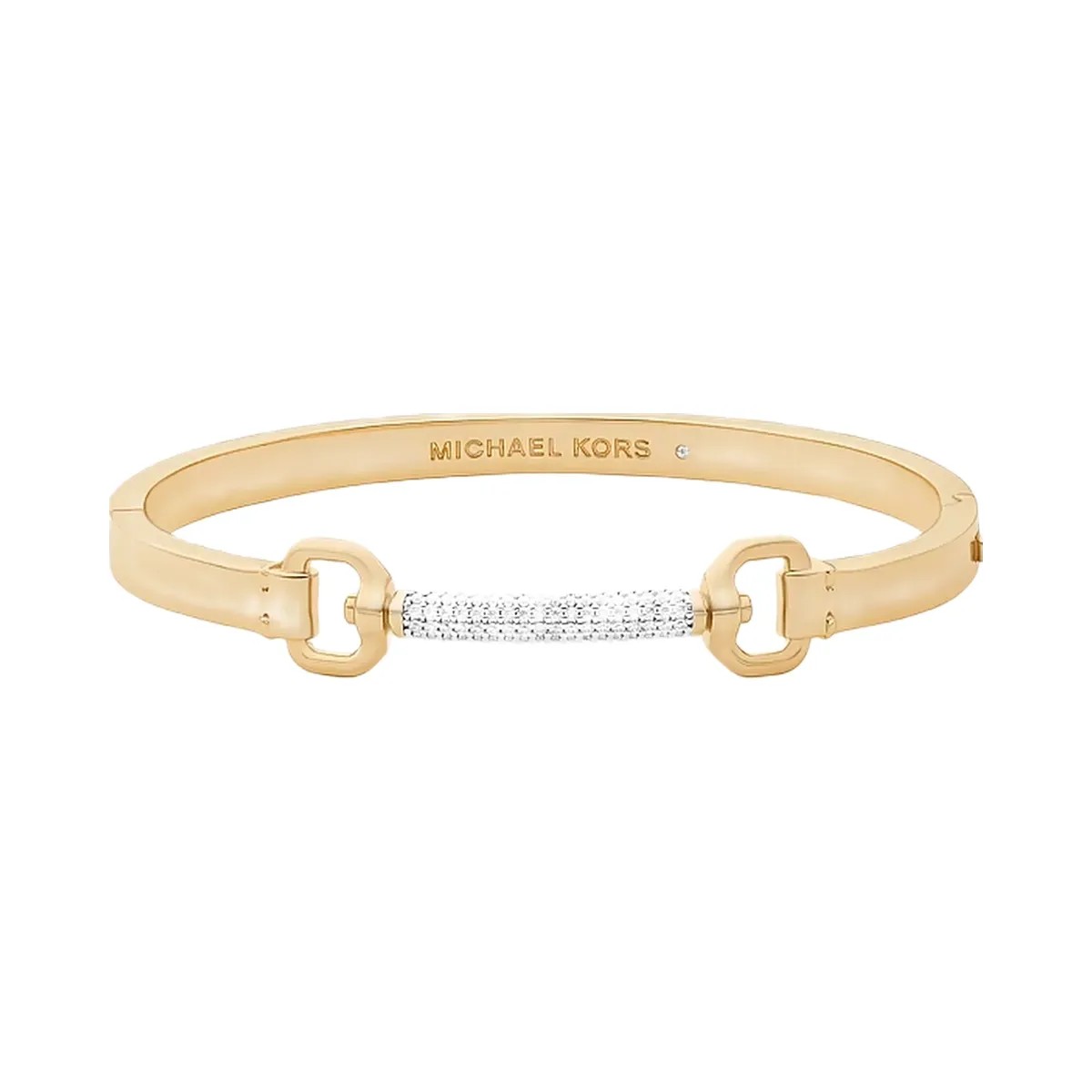 Michael Kors Pavé Horsebit Bangle Gold - HypeFly India View 1