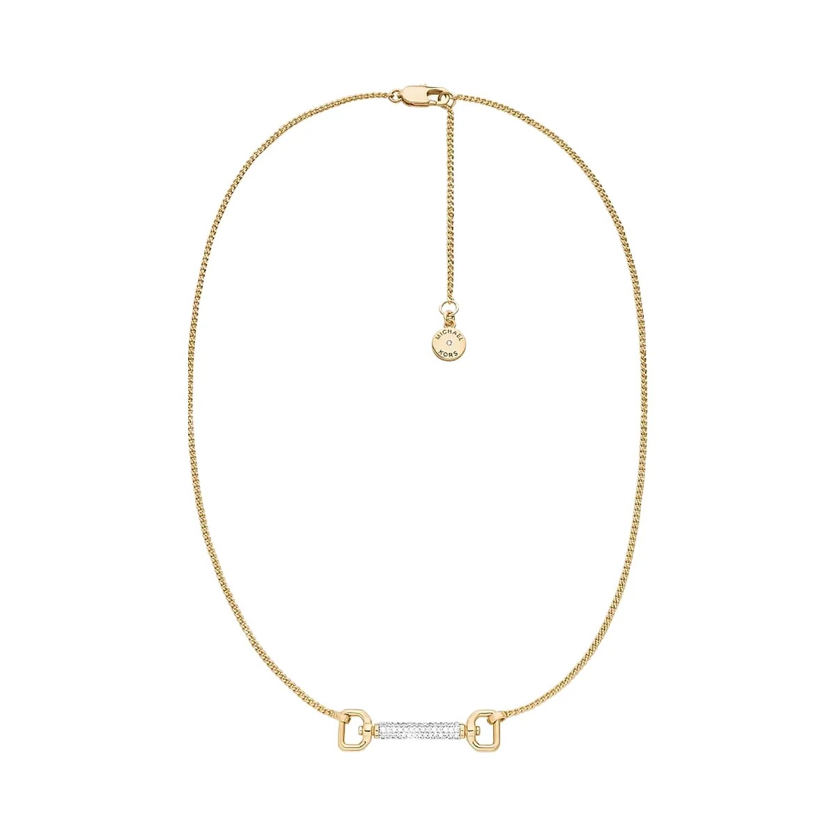 Michael Kors Pavé Horsebit Necklace Gold - HypeFly India View 1