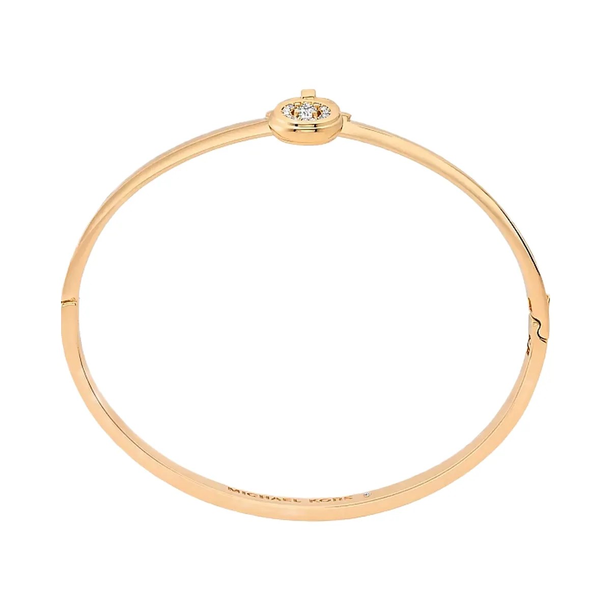 Michael Kors Pavé Lock Bangle Gold - HypeFly India View 2