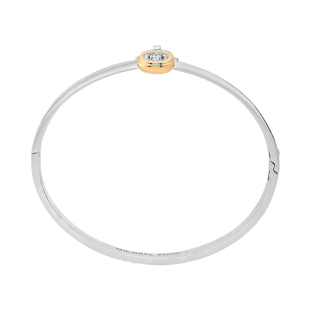 Michael Kors Pavé Lock Bangle Two Tone - HypeFly India View 2