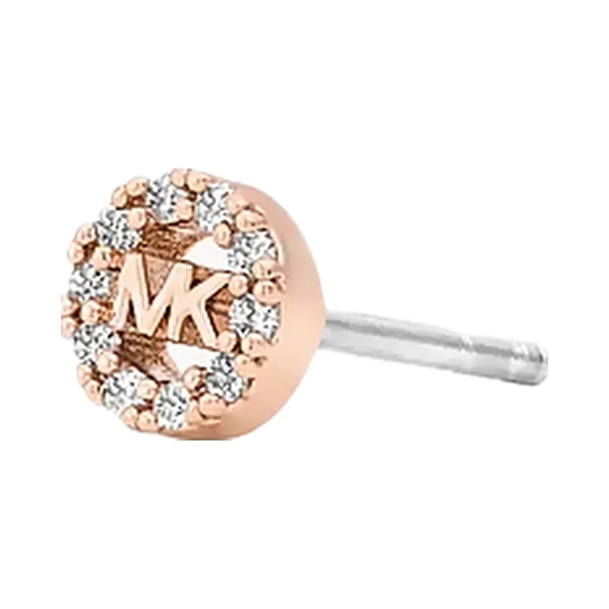 Michael Kors Pavé Logo Bangle and Stud Earrings Gift Set Rose Gold - HypeFly India View 2
