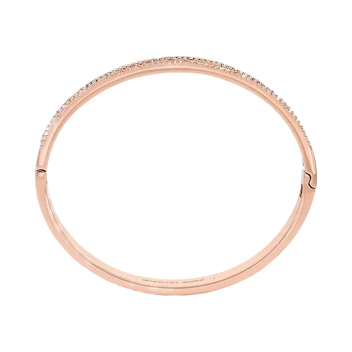 Michael Kors Pavé Logo Bangle Rose Gold - HypeFly India View 2